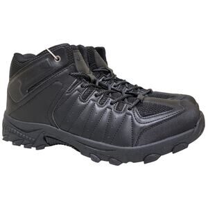 JBU Torrence Water Resistant Combat Hiking Boots Size US 9M Black Faux Leather